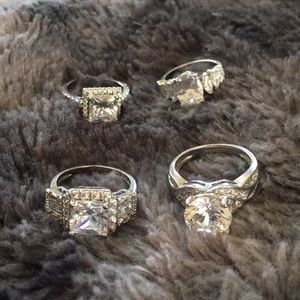 Set of 4 bathbomb rings size 7